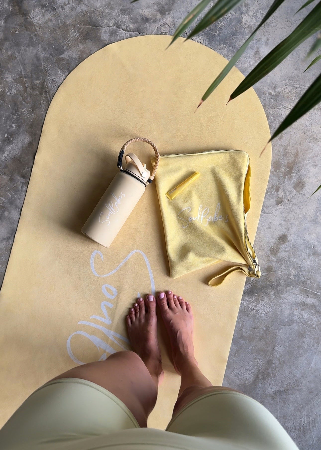 Cestovní Oválná Jógamatka Yellow