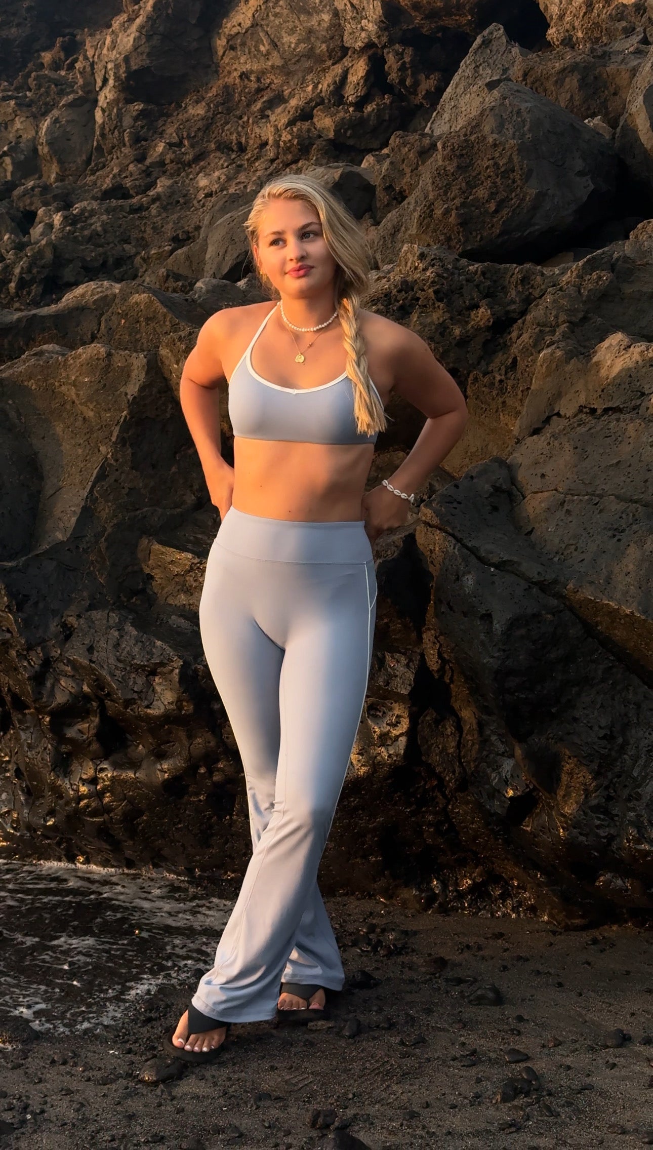 Široké legíny Blue 🫐