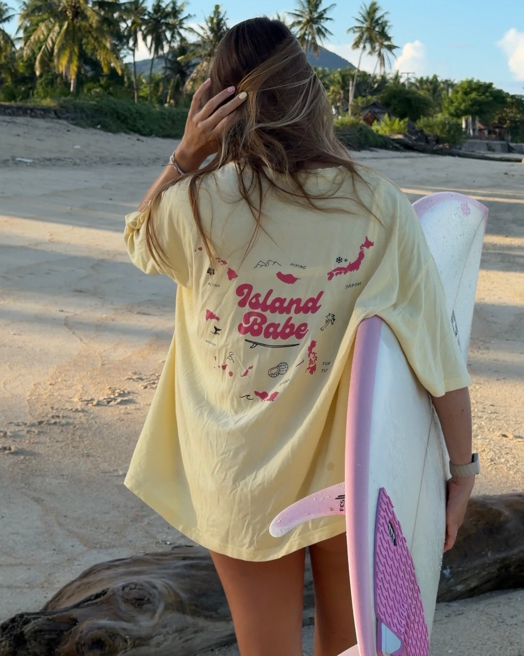 Island Babe tee Yellow – LIMITOVANÁ EDICE